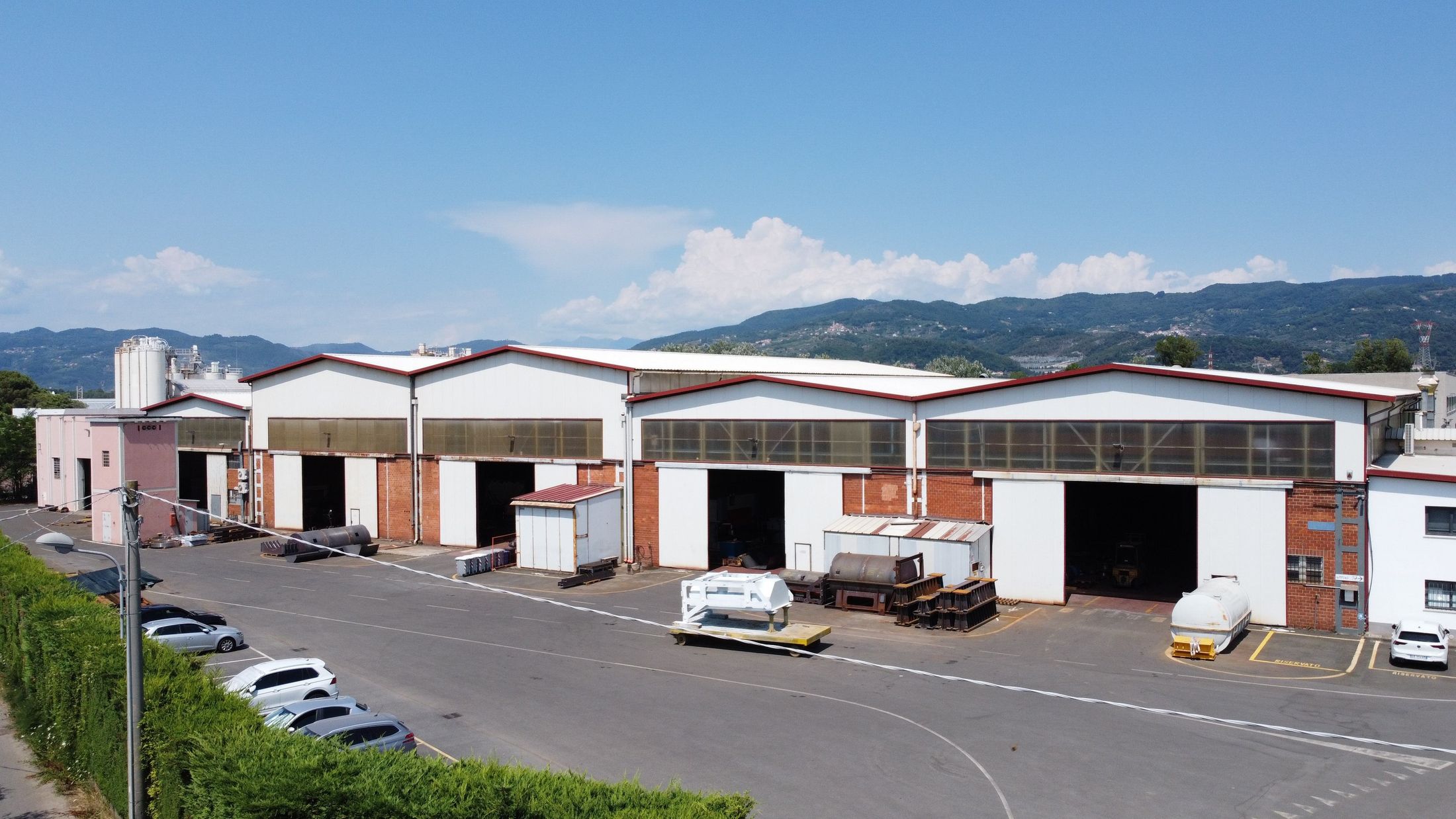 Lo stabilimento Fratelli Bertoni ad Arcola visto dall'alto